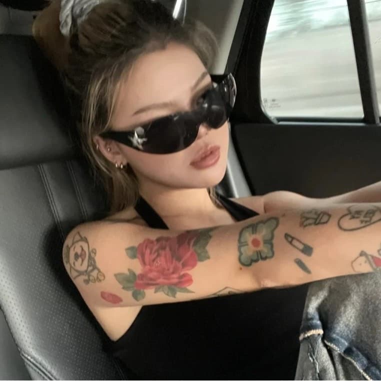 Bonito estilo americano de uma peça sem moldura Retro óculos de sol Y2K estrela de cinco pontas quente menina óculos de