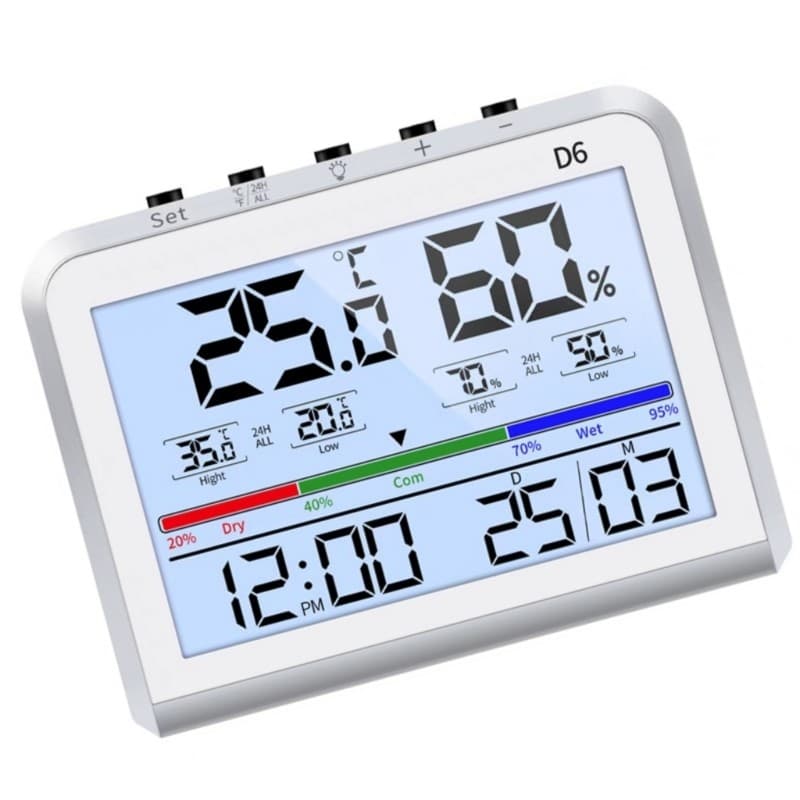 Medidor Umidade Temperatura blg Termômetros Higrômetros Eletrônicos Tela