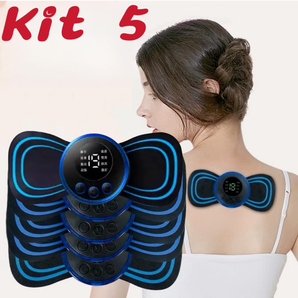 kit5 MING Massageador Elétrico para Pescoço