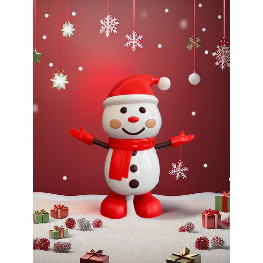 Presentes de natal brinquedos infantis dança elétrica boneco de neve brilhante voz cantando criativo dos desenhos animad