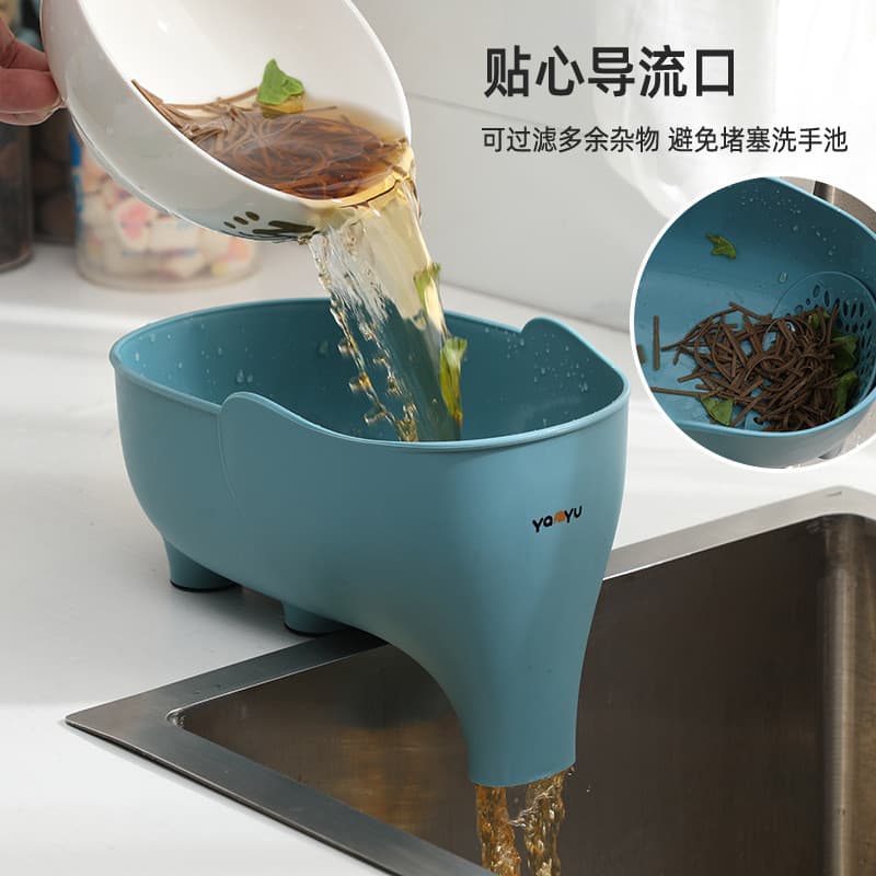 Cesta de drenagem criativa de frutas e vegetais, Material de qualidade alimentar, cozinha doméstica, sala de estar, mult