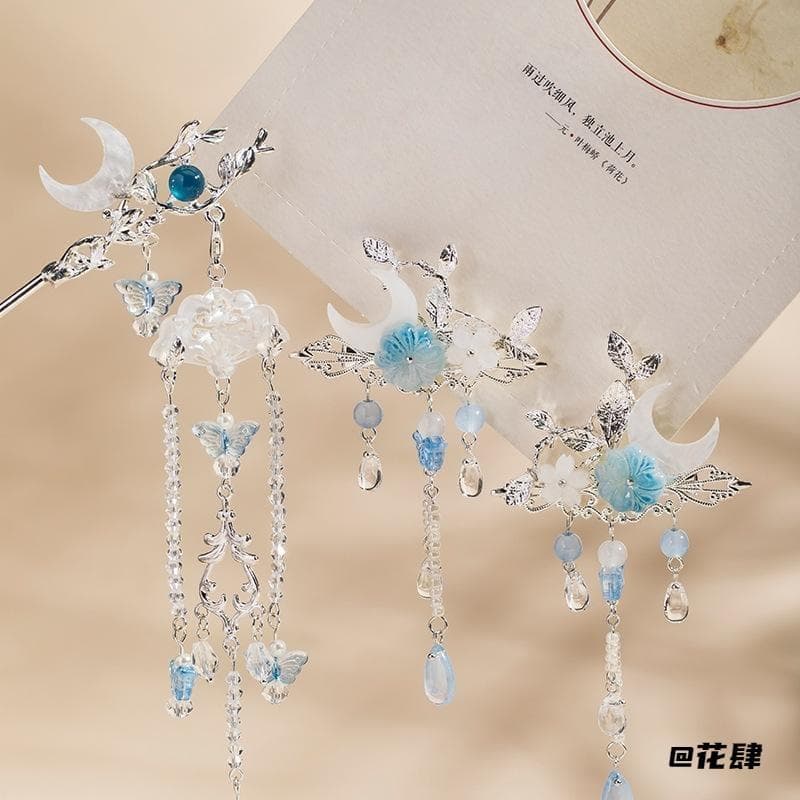 Acessórios de cabelo estilo chinês frio Hanfu Han elementos estilo chinês Cheongsam passo agitando acessórios hairpin co
