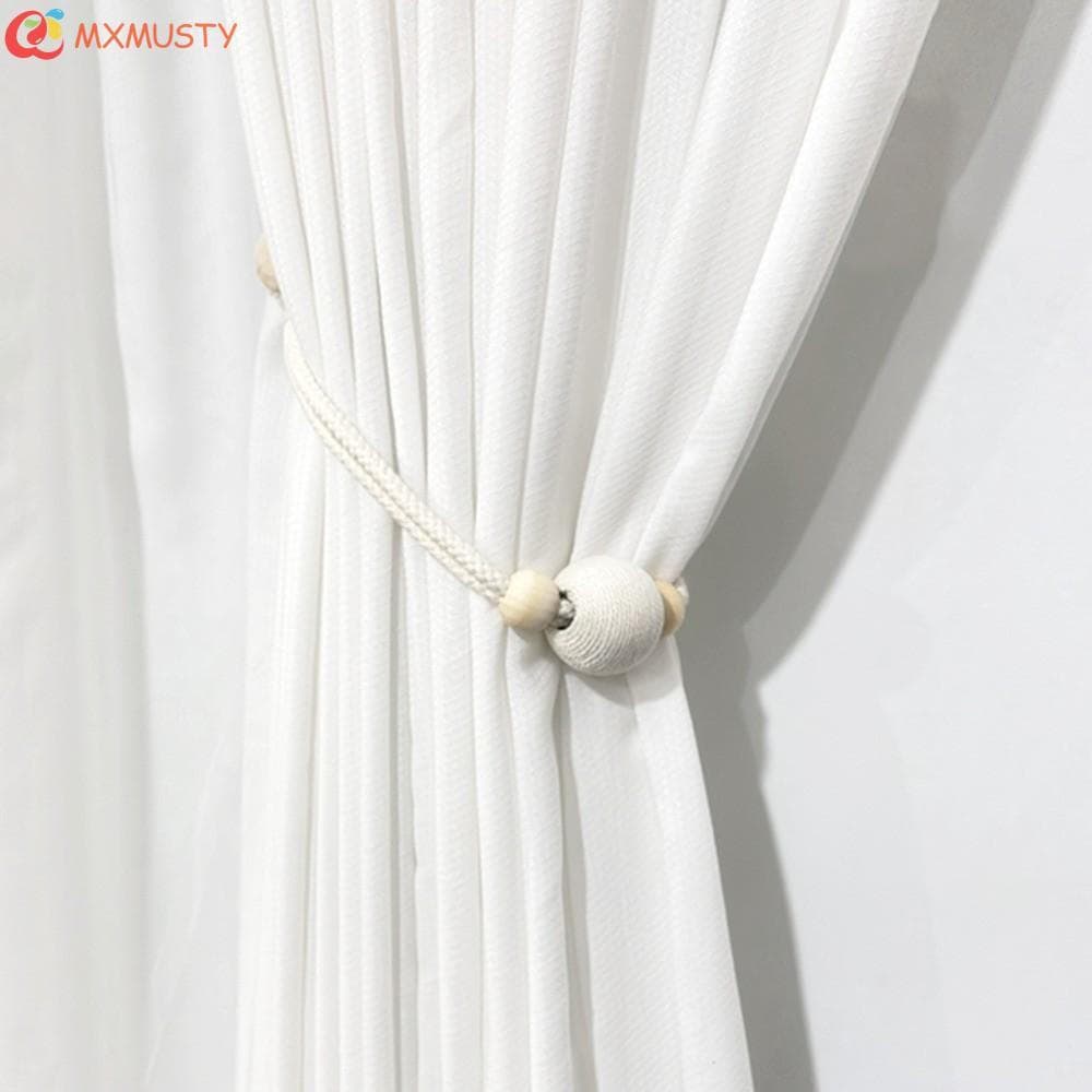 Correia De Ligação De Cortina MXMUSTYZA , Antiderrapante Com Amarração De Miçangas , Decorativa