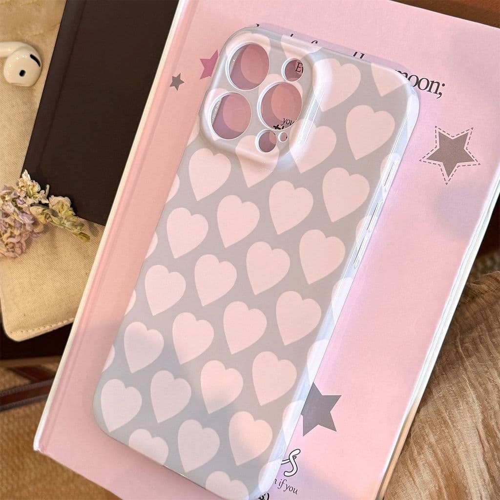 Filme amor aplicável Apple 16 caso de telefone iphone17promax nicho simples 13 tudo incluído 14 capa macia 11