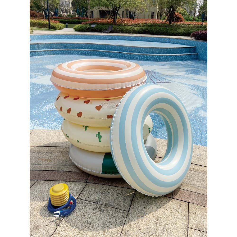 Anel de natação adulto crianças influenciador Retro listrado das mulheres dos homens Lifebuoy inflável axilas anel adult
