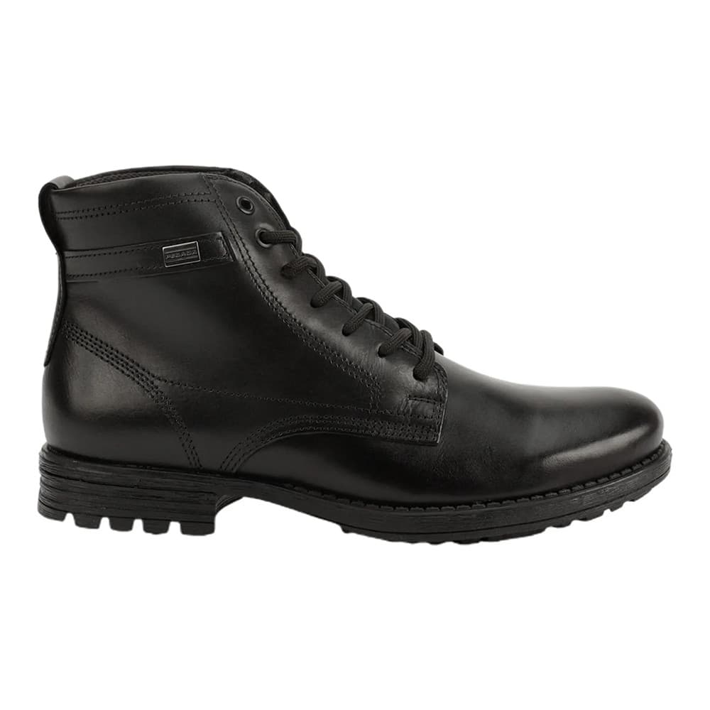 Bota Pegada Coturno Masculina Em Couro 180732-03 Preto