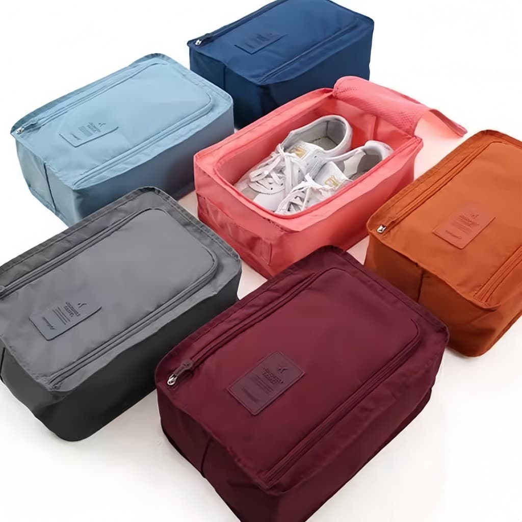 Bolsa para sapatos esportivos estilo coreano de segunda geração, à prova d'água, dobrável, caixa de sapatos, armazenamen