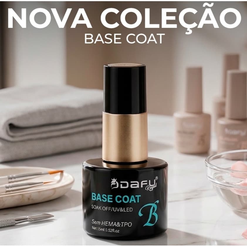 Base Coat Dafu Royal Lançamento 15ml Livre de TPO HEMA Preparador Secagem UV/LED