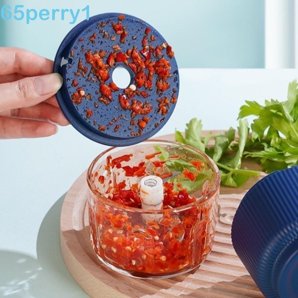 PERRY1 Espremedor De Alho Elétrico , Mini Moedor De Carne Recarregável Sem Fio , Processador Removível De Comida Para Be