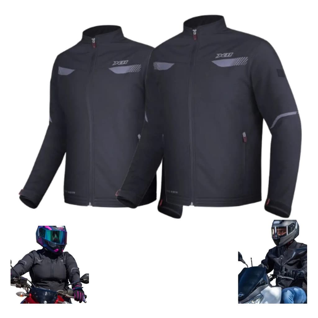 Jaqueta Moto X11 Casual Neocity Fleece Refletiva Hidrofóbica Urbana Motociclista Motoqueiro