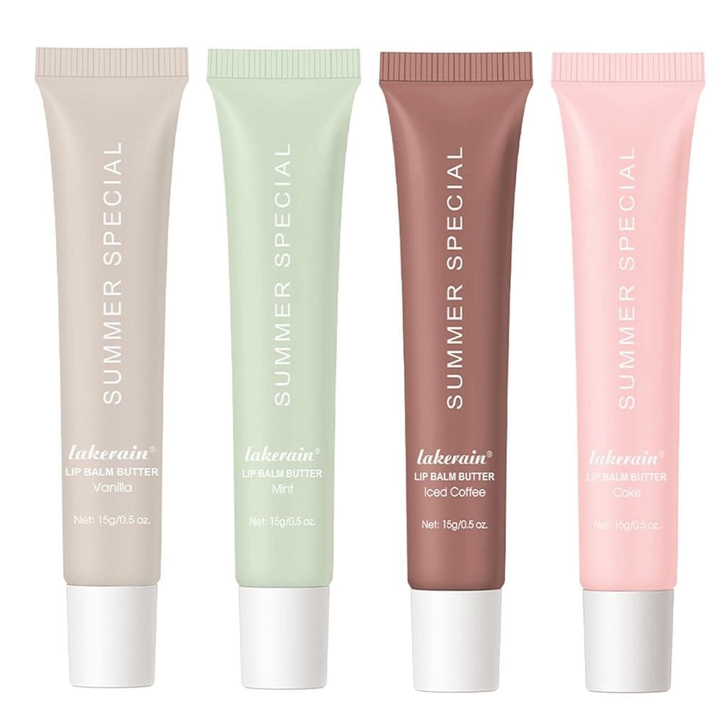 BAISEN DIARY Kit de 4 Bálsamos Labiais Especiais de Verão - Cuidado Labial Ultra-Hidratante e Nutritivo, Contém Ingredie