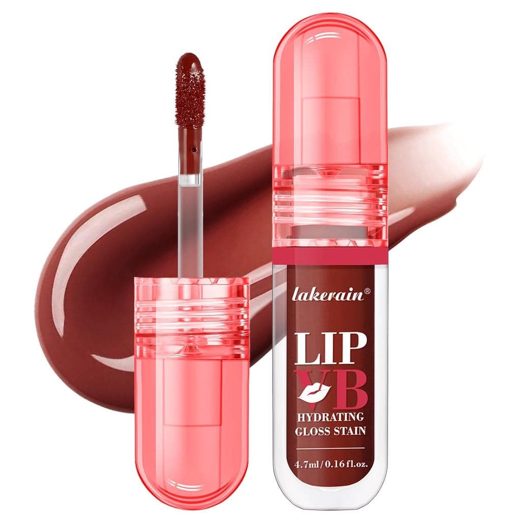LIP VB Lip Tint Hidratante - Brilho de 12 horas, volumizador, à prova d'água, hidratante, não pegajoso, adequado para lá