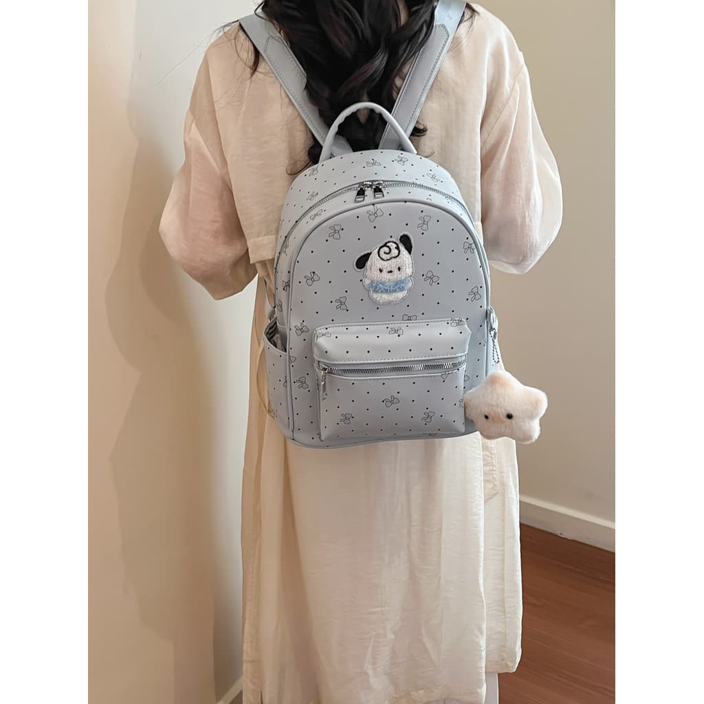 Estilo coreano Gypsophila mochila feminina novo estilo doce estilo bonito Miffy coelho grande capacidade saco de escola