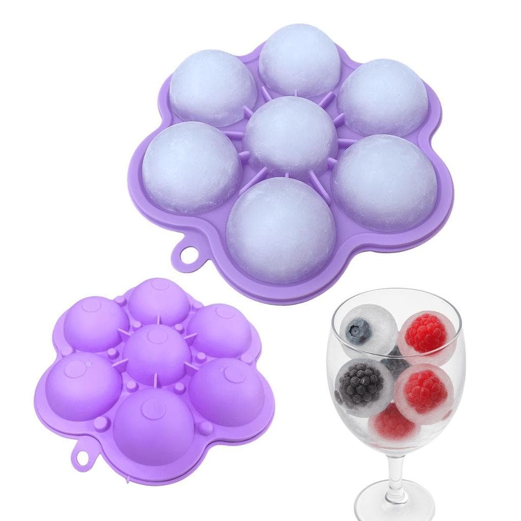 Forma Gelo Silicone Esfera Drink Whisky Molde Redondo Cha