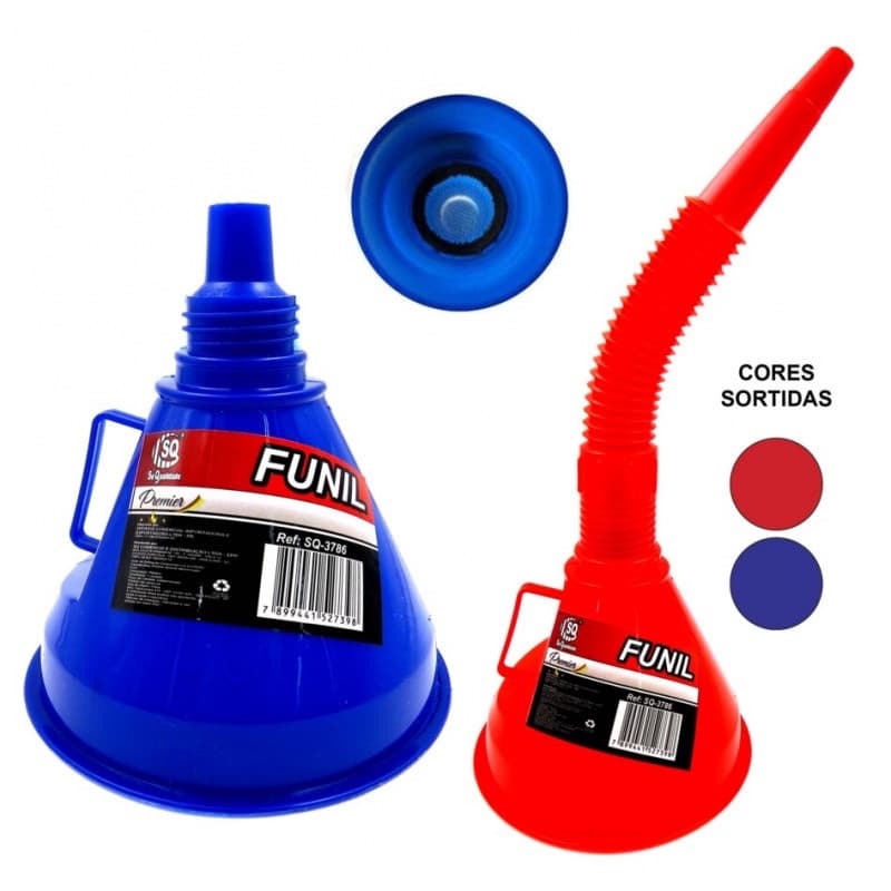 Funil Multiuso Sanfonado De Plástico Com Peneira Filtro Uso Geral Funil Grande Funil Automotivo Com Peneira