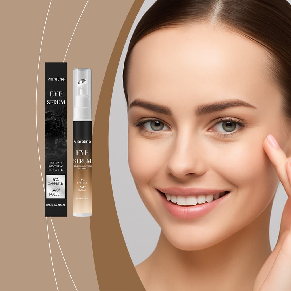 Viareline Eye Essence Lotion Suavização diária ao redor dos olhos Cuidado hidratante Pele delicada dos olhos