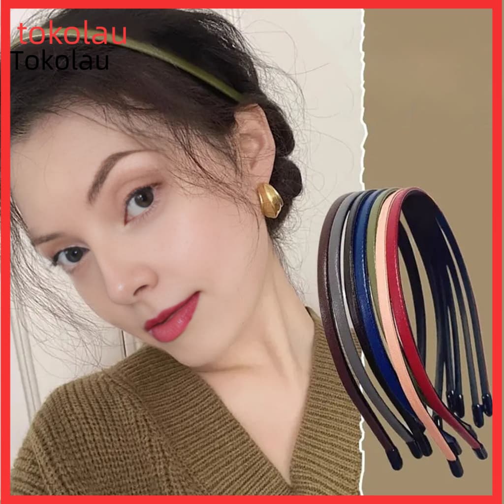 Curved Headband Comfortable Hairband Anti-slip Thin Plastic Hair Hoop for Women – Design No Pressure Stable Fit Makeup