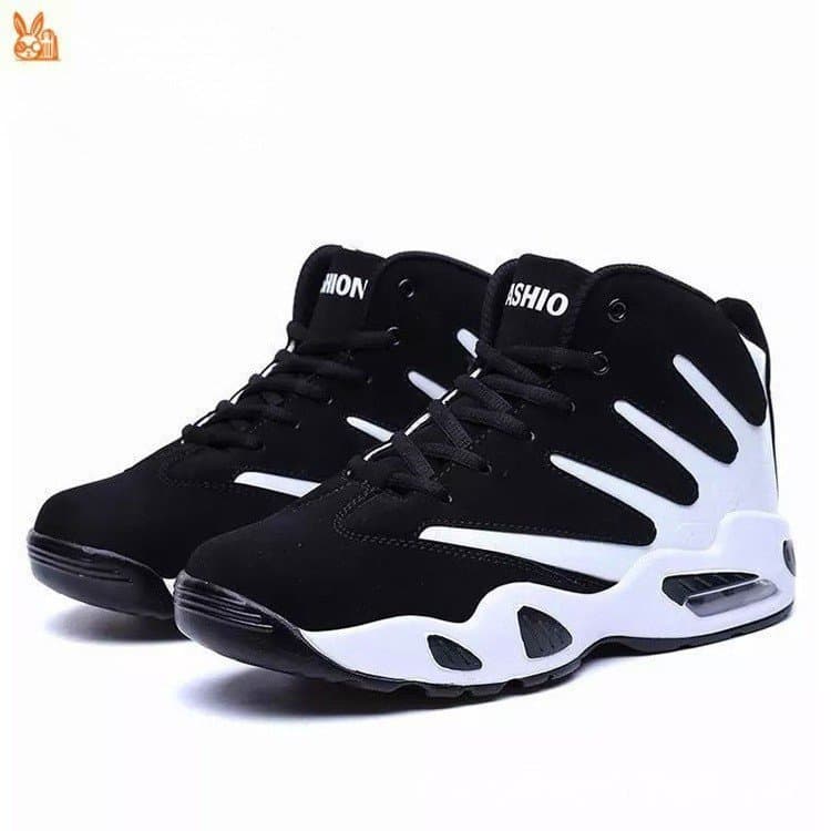 Tênis de basquete masculino de cano alto, calçado esportivo profissional antiderrapante e estiloso, estilo casual ELJ3