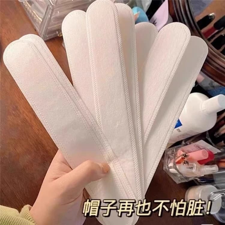 Chapéu Anti-sujo remendo interno chapéu borda tira colar absorvente de suor remendo chapéu borda remendo descartável cha