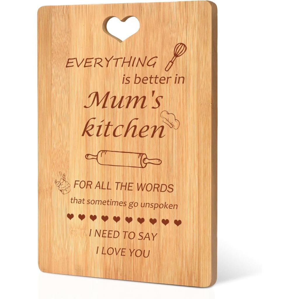Tábua de Corte Personalizada, Presentes Únicos para Mãe, Tábua de Corte de Bambu, Presentes Personalizados para Mãe, Mel