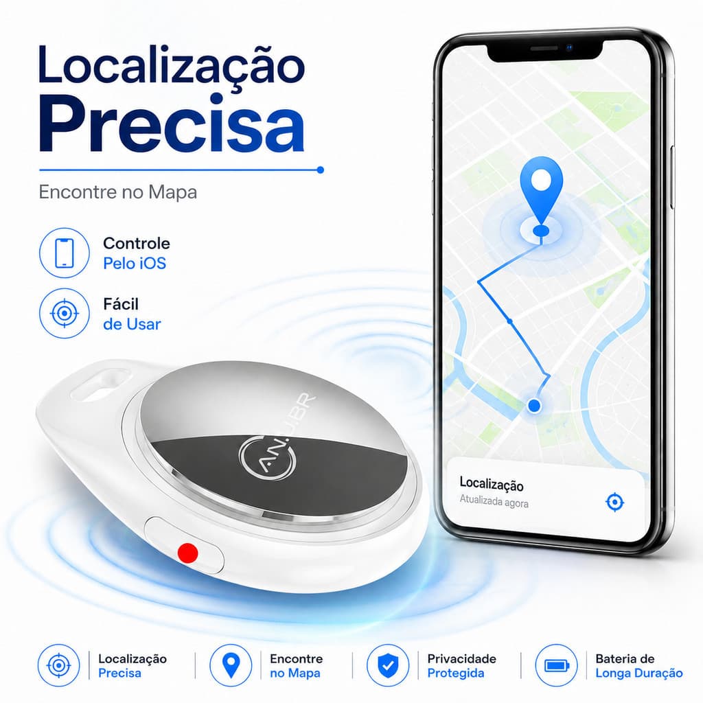Smart Tag Rastreador Bluetooth IOS Com Som E Localização Pelo App 📍