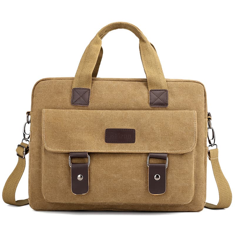 Bolsa de lona masculina maleta de negócios pequeno saco de documentos mochila engrossado saco de pano forte ombro saco d