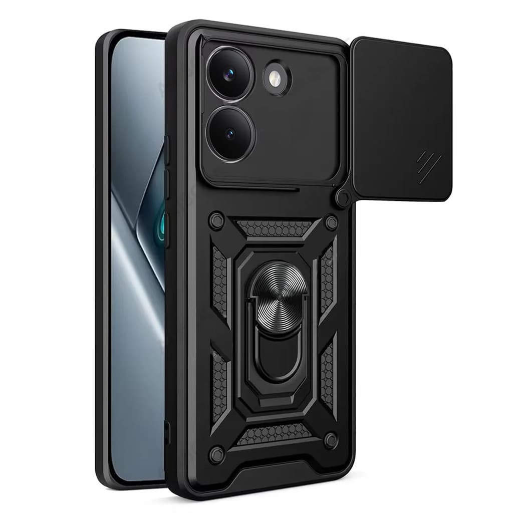 Capa Armadura Blindada Com Suporte P/ Xiaomi Poco X8 Pro 5G