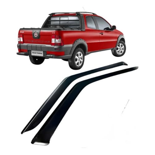 Calha Chuva Fumê Strada 2013 A 2019 3 Portas Ecoflex