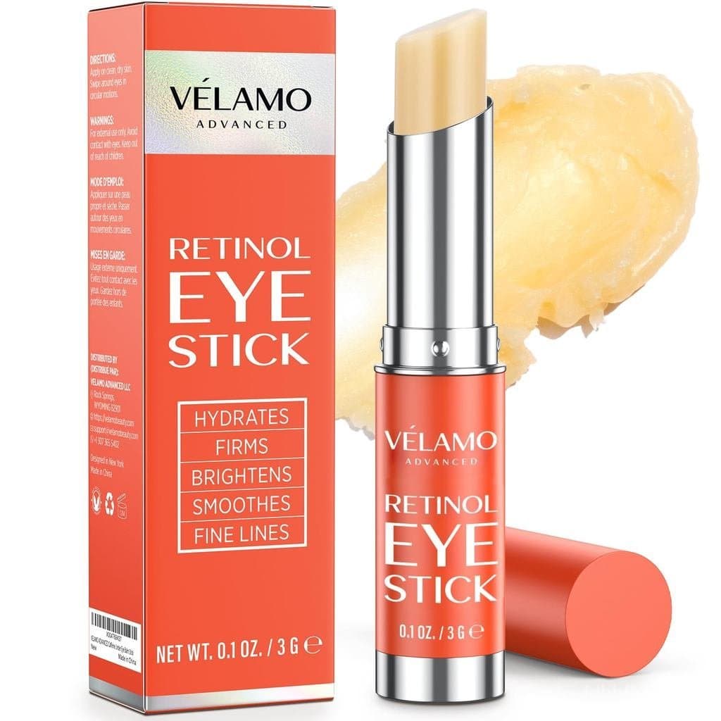 VELAMO ADVANCED Retinol Eye Stick: Bálsamo Renovador e Firmador para a Área dos Olhos, para Olheiras, Inchaço, Linhas Fi