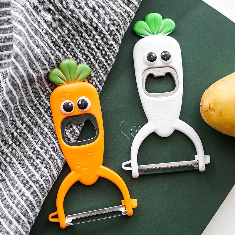 Bonito rabanete doméstico faca abridor de garrafa faca frutas maçã Peeling faca cozinha multifuncional plaina vegetal
