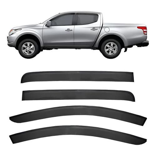 Calha De Chuva L200 Triton Sport Outdoor 21 A 22 4 Portas