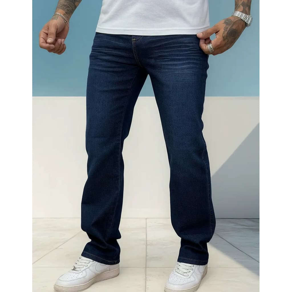 Calça Masculina Jeans Skatista Tendência Balão Com Lycra