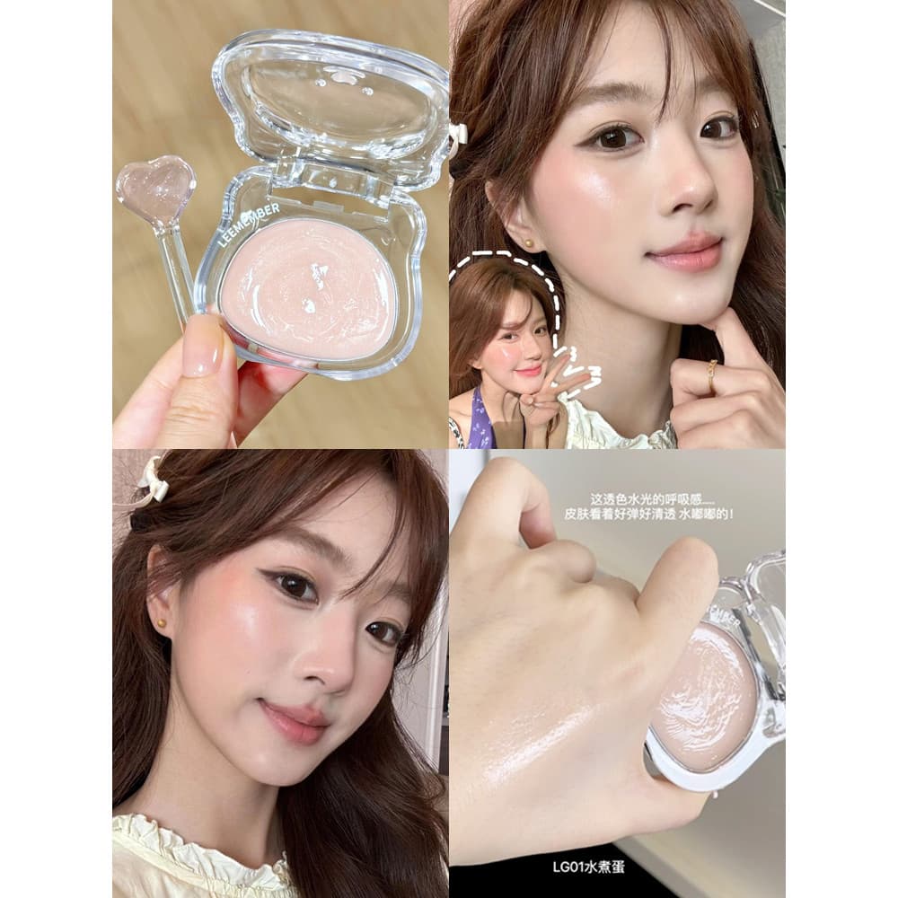 LEEMEMBER/LEEMEMBER Bear Water Gloss Blush Creme Multiuso Reparação de Alto Brilho Iluminar o Rosto 4g