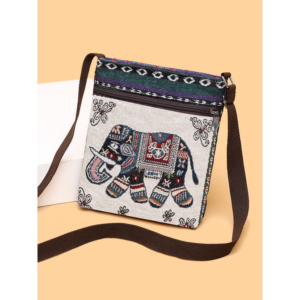Bolsa feminina mensageiro pequena bolsa de ombro bolsa de lona estilo étnico chinês bordado bonito moda senhoras saco do