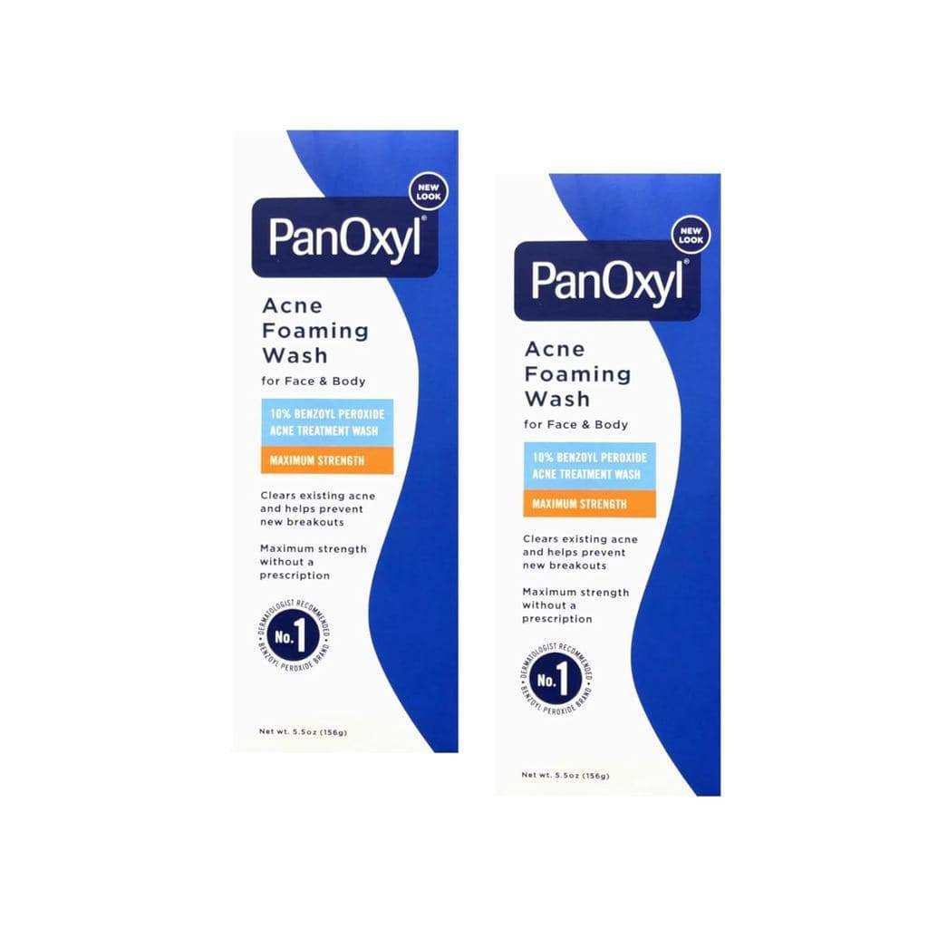 Sabonete Espumante para Acne PanOxyl 10% Peróxido de Benzoíla 5,5 oz (156 g) - Pacote com 2