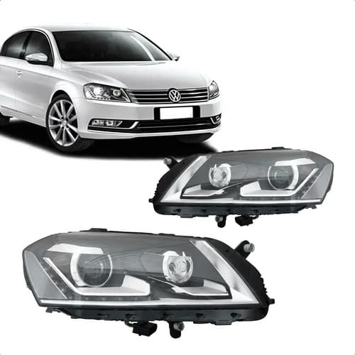 Farol Passat 2011 2012 2013 2014 Eletrico Com Led C/projetor