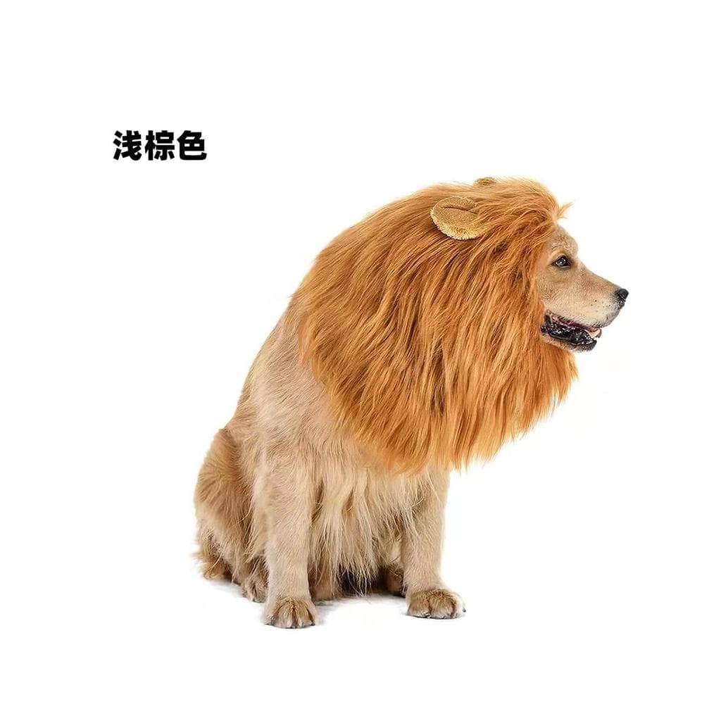 Leão peruca Halloween cão engraçado animal de estimação leão chapelaria transformação animal de estimação engraçado leão