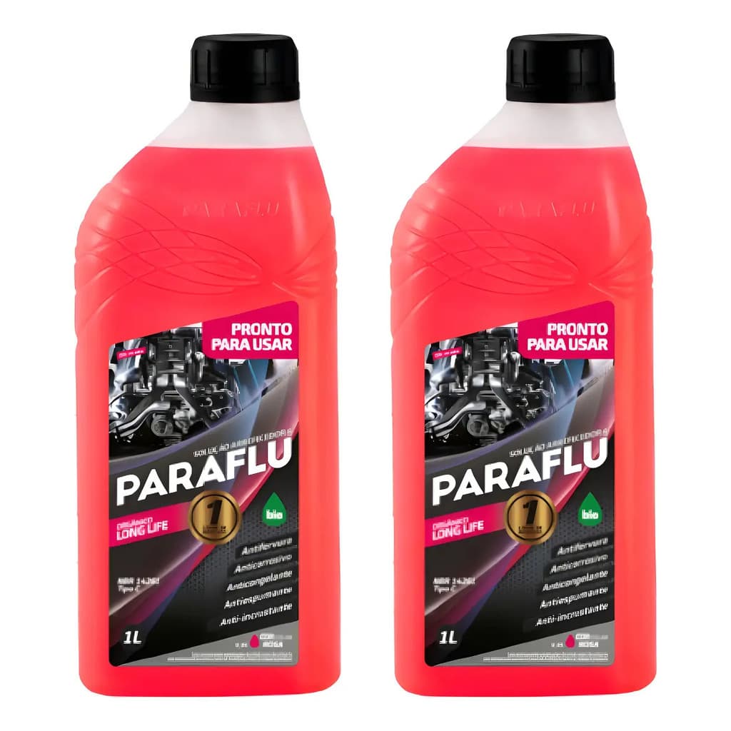 Kit Aditivo Radiador Paraflu Bio Rosa Pronto Uso Orgânico C/