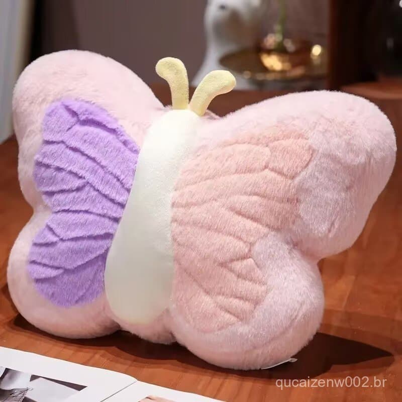 Travesseiro Borboleta Novo Presente Dopamina Para Meninas Colorido Brinquedo De Pelúcia