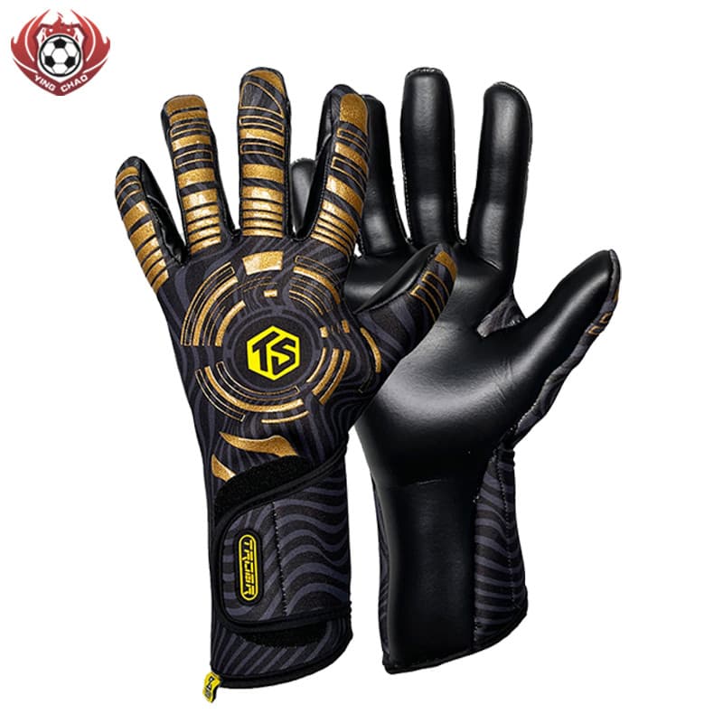 TROBR TROBR 2024 Luvas de Futebol Goleiro Competição Nível Costura Interna Meio Tubo Dedo Látex Natural Crianças Adulto