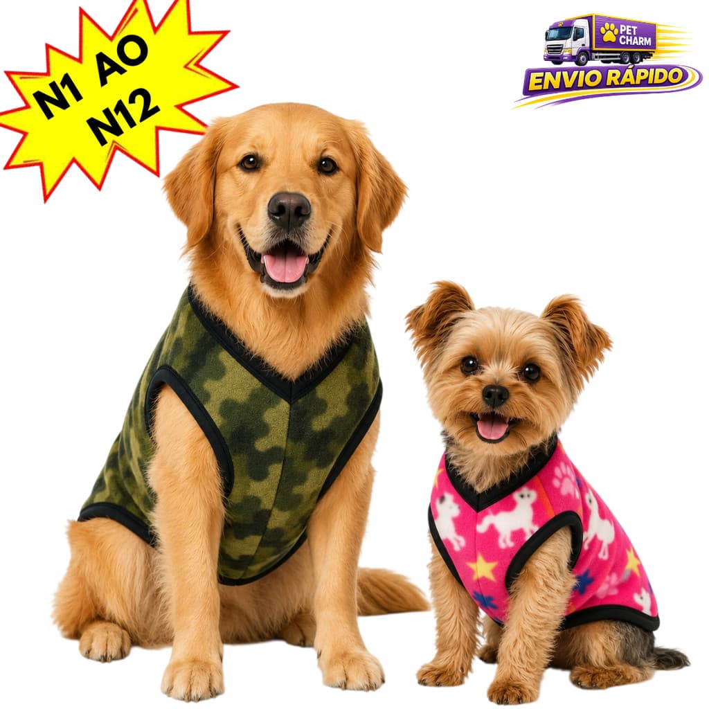 Roupa Roupinha Para Cachorro Inverno Pequena Média e Grande Porte Roupa Pet Frio