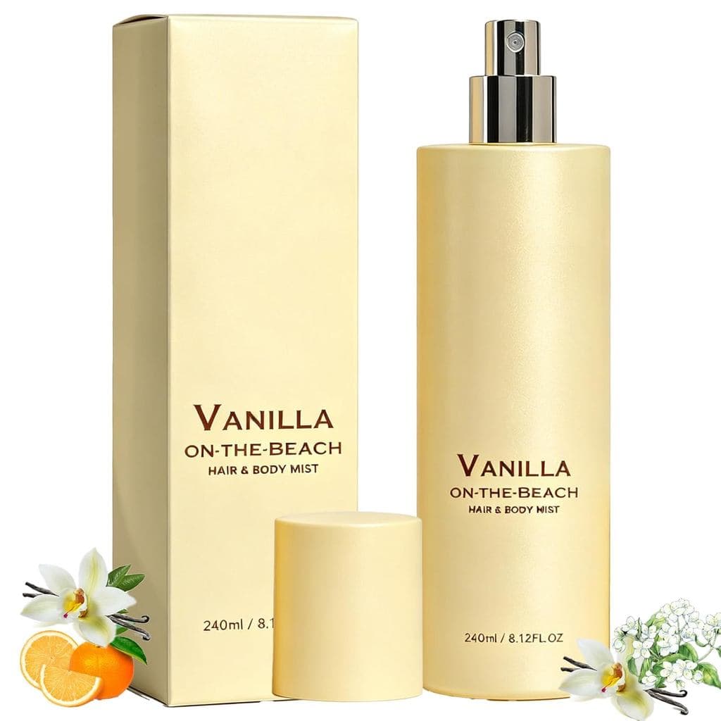 Nebulizador para Cabelo e Corpo VanillaontheBeach, Spray de Fragrância VanillaOcean, Spray de Fragrância Leve, Aroma Que