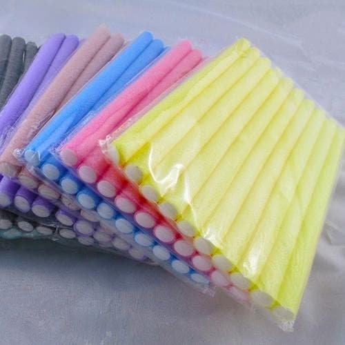 10pcs Rolos de Cabelo de Espuma Flexíveis Ferramentas de Curling DIY