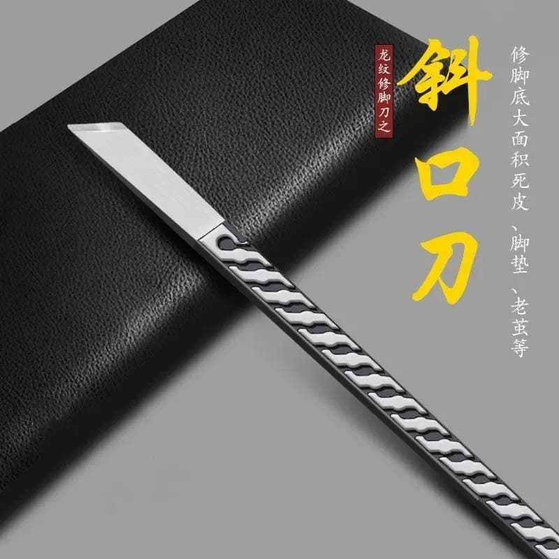 Faca oblíqua de peça única, faca de Pedicure com ranhura para unhas, técnico profissional, doméstico, Yangzhou, três fac