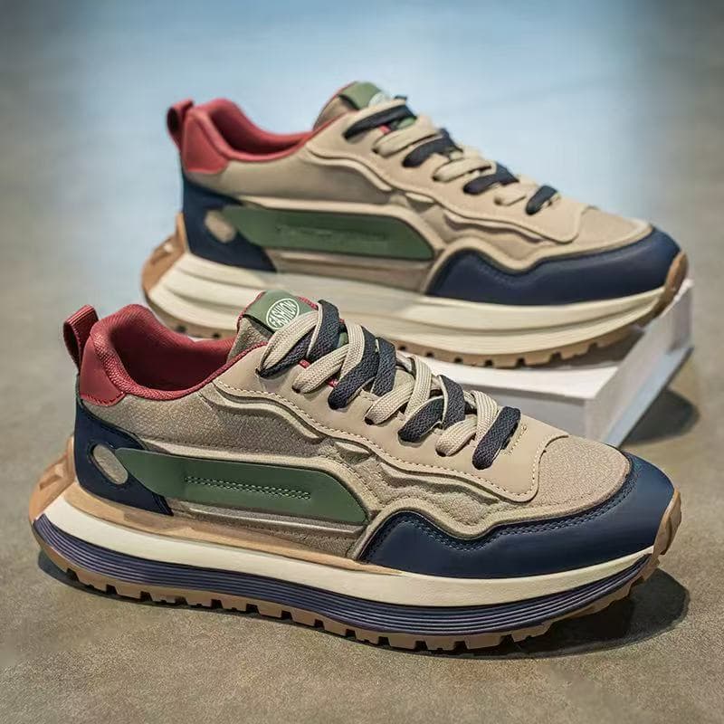Sapatos masculinos primavera Casual All-match sapatos esportivos estilo Hong Kong sapatos papai de alto valor novo estil