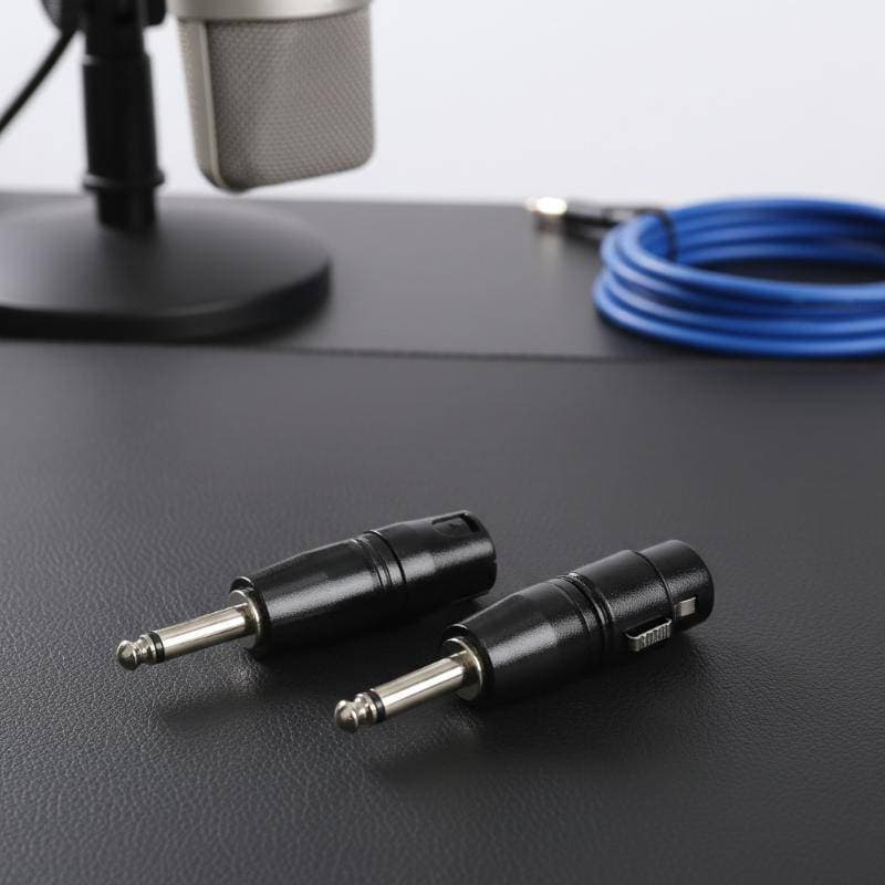 [baipestonwe] 1/2 Unidades Fone De Ouvido Microfone Amplificador De Potência Adaptador De Guitarra Conector 6.35 Mm Mono