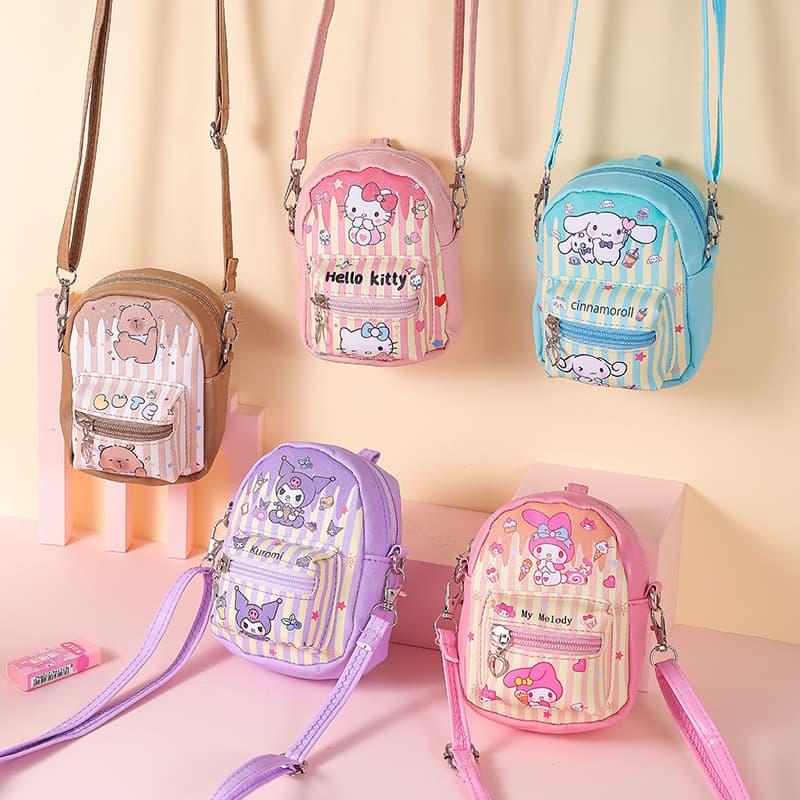 Bolsa pequena criativa e simples para estudantes, estilo fofo e feminino, portátil, para usar no ombro ou como bolsa tra