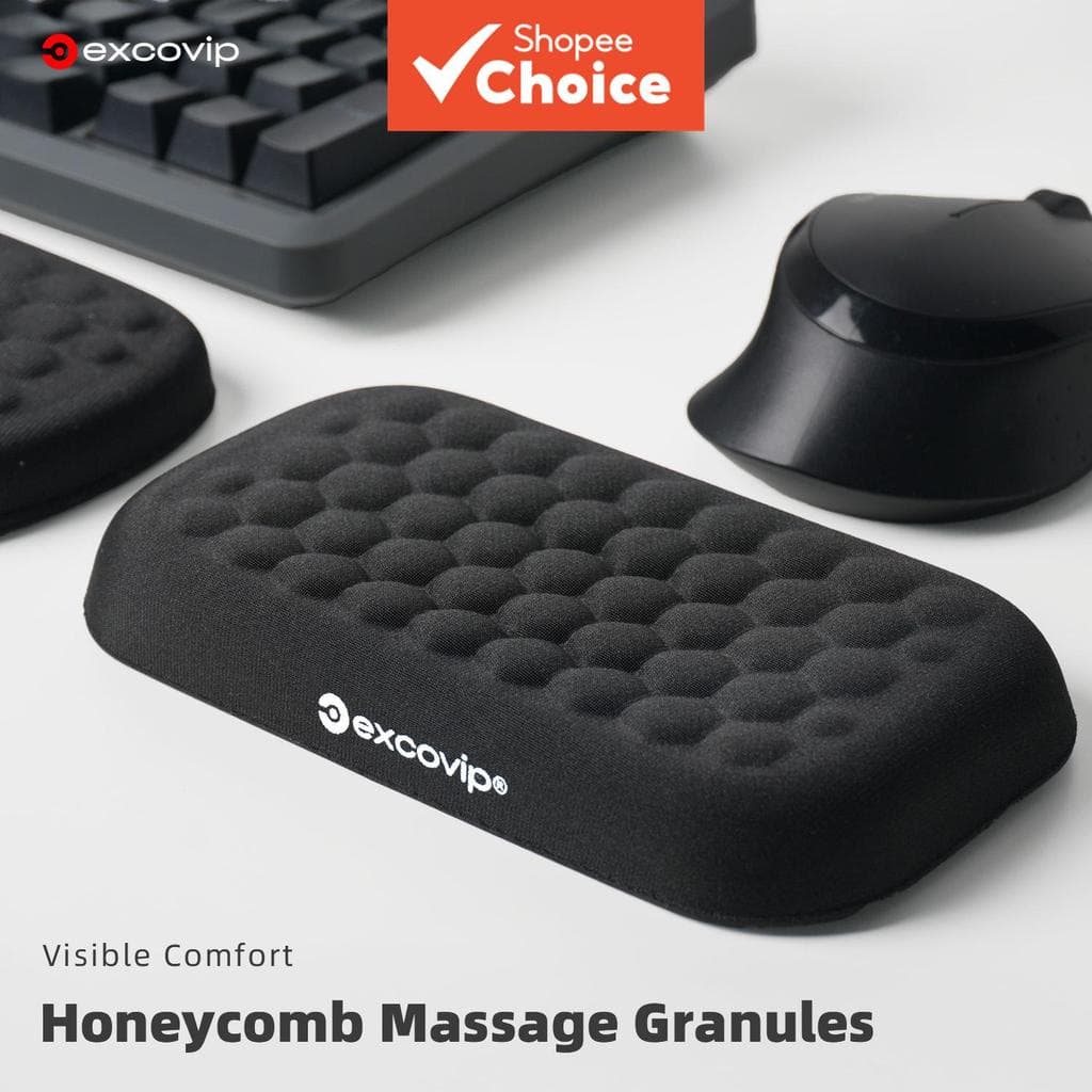 Suporte Preto Para Descanso De Pulso , Simples , Macio , Confortável , Antiderrapante , Ergonômico , Laptop , Computador
