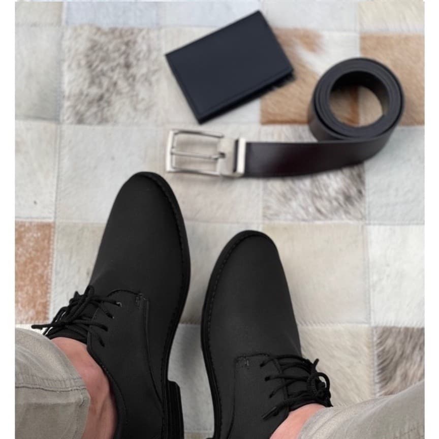 Sapato Masculino Social Oxford Sport Fino + Kit Cinto e Carteira COURO