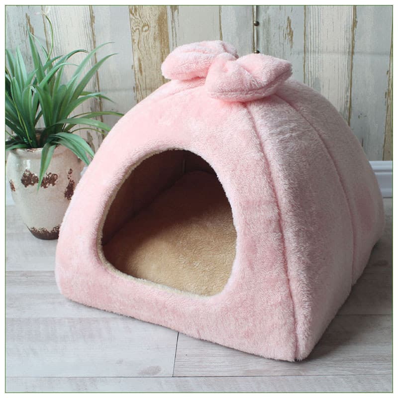 Maca de gato inverno fechada quente Villa influenciador canil Teddy veado cão Chihuahua Yurt maca para animais de estima